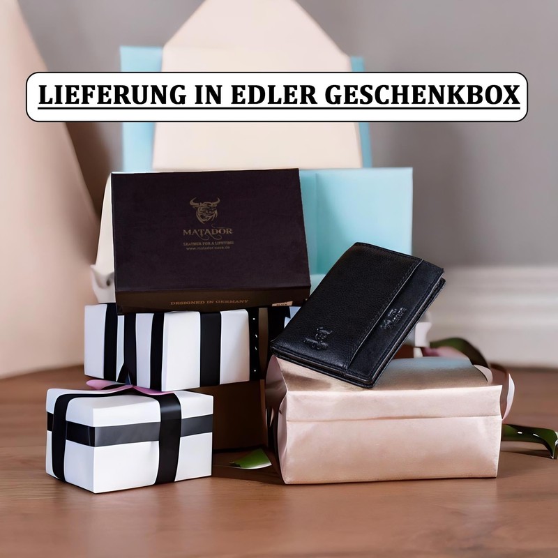 Matador 8107 Wallet, Nappa Black, Classic