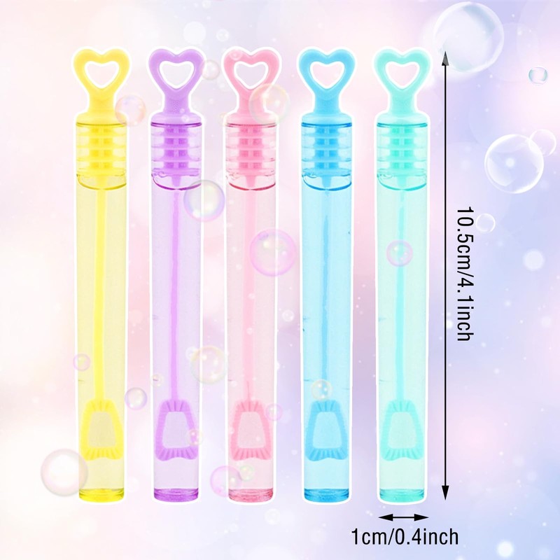 Volumoon Pack of 20 Mini Soap Bubbles Set, Bubble Wand