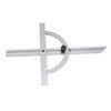 Woodworking Protractor Carbon Steel High Accuracy Easy Read Portable Adjustable