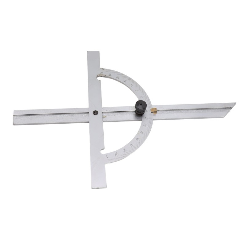 Woodworking Protractor Carbon Steel High Accuracy Easy Read Portable Adjustable