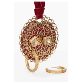 CHICO'S NEW NIB Gold Toned Set Of 2 Women's Earrings Set With Ornament