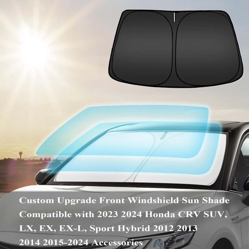 Honda CR-V CRV 2017-2024 Sun Shade Sunshade Windshield Cover, 4-Layer