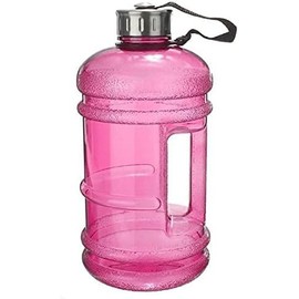 Romaxx 2.2L Water Bottle - BPA Free, Leak Proof, Flip Cap, Ideal for Gym, Adults - Clear Water Container with Extra Strong Material - Perfect for Sports, Durable Drink Water Bottle (Pink)