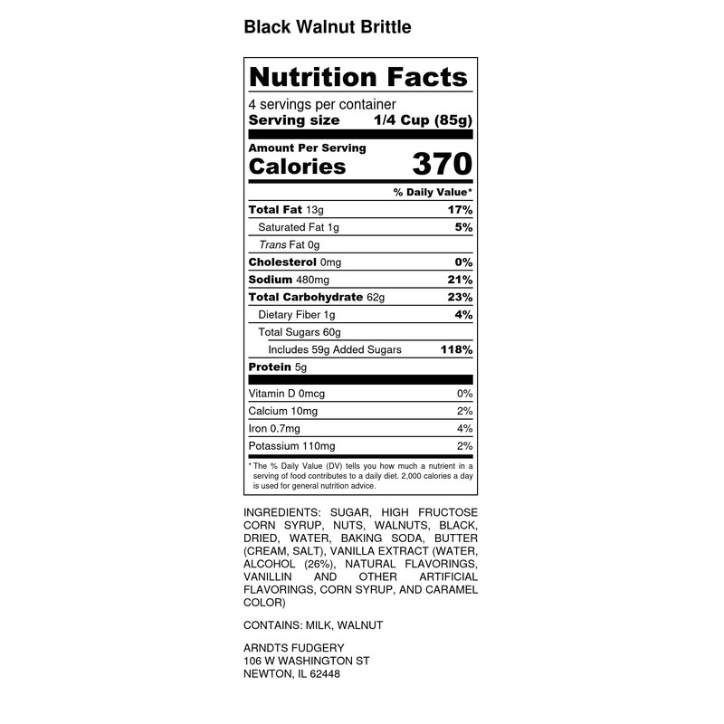 Packaged Premium Candy - 2 Pack (Black Walnut Brittle (10