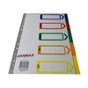 A4 5 Part Polypropylene Dividers with Index Cover