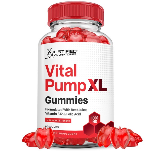 Justified Laboratories Vital Pump XL Performance Gummies 1000MG Advanced Formula
