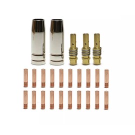 15AK Contact tip Nozzle .030 Parts kit fits Vulcan OmniPro 220 MIGMax 140 215 63616 63617 Welder & Titanium Unlimited 200 MIG170 / MIG140 57862 64804 64805 64806 Welder,25PK