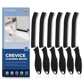 CLEANGOR Crevice Cleaning Brushes, Cleaner Scrub Brush Tool for Hard to Reach Tight Space, Home Essentials, Cleaning Supplies for Shower, Bathroom, Kitchen, Toilet, Window