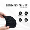 Just Simplicity - Premium Silicone Trivet Set, Freestanding Bendable Design,