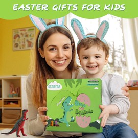 STARYAR Bath Bombs for Kids with Surprise Toys Inside - XXL Dinosaur Eggs Bath Bomb Gift, Kid Safe Spa Bath Fizz Balls Kit, Dinosaur Toys for Boys Girls 3 4 5 6 7 Year, Birthday Gifts for Kids