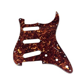 KAISH 11 Hole ST/Strat Style Guitar Pickguard Bridge Reversed ST Pick Guard for Jimi Hendrix Stratocaster/Strat Vintage Tortoise