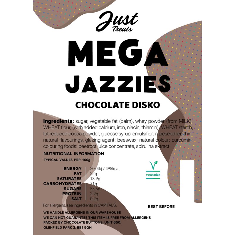Just Treats Mega Jazzies (500g Share Bag)