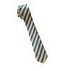 CB4 Accessories Unisex Stripe Tie in Ukrainian Yellow & Blue Colours