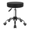 BFTOU Black PU Leather Swivel Stool with Wheel Perfect for