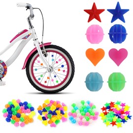 Pack of 288 Spoke Reflectors Bicycle Children, Colourful Bicycle Spoke Beads Decorations Reflectors Children's Bicycle Spoke Clicker Reflective Spoke Beads Bicycle Accessories for Children's Bicycle