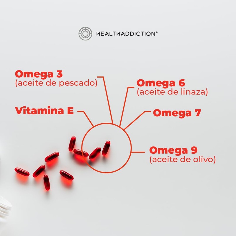 HEALTHADDICTION - 2 Pack Suplemento Omega 3, 6, 7 y