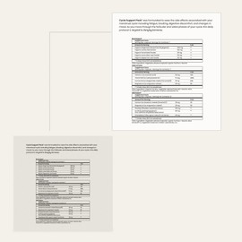 Perelel Cycle Support Pack, Daily Supplement with Iron, Vitamin C, B12 & Bloat and PMS Support Blend, Soy, Dairy & Gluten Free, Non GMO, 28 Day Supply