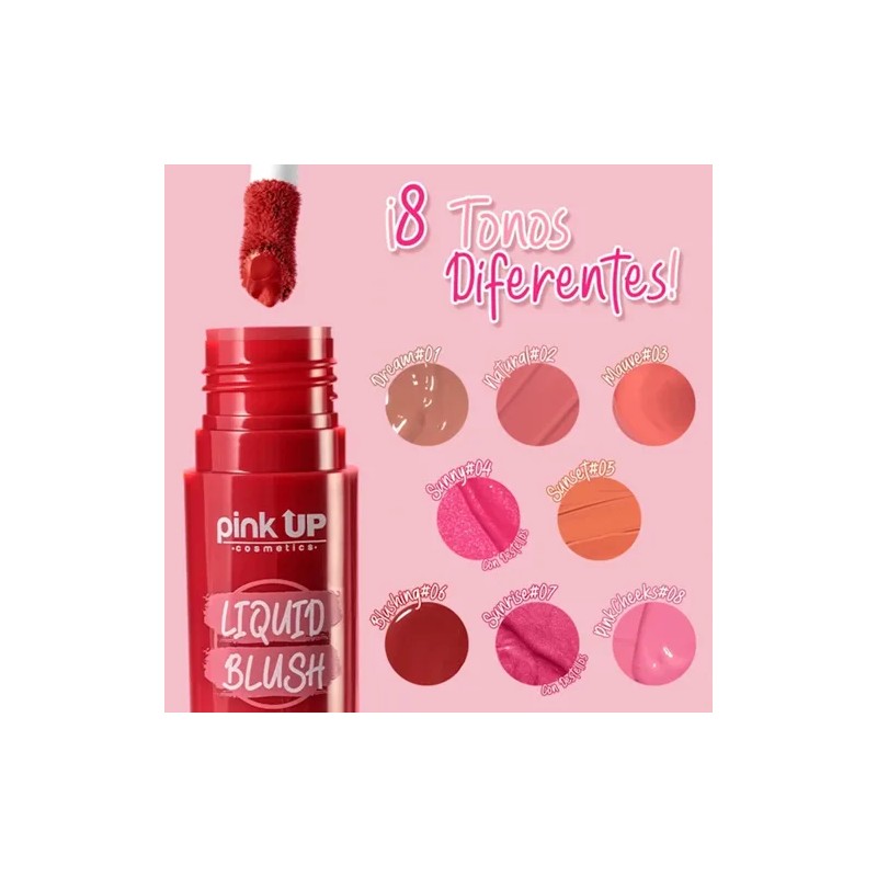 Rubor Líquido Larga Duración Liquid Blush Pink Up