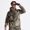LOOGU Mens Camo Jacket Hunting Hooded Softshell Fleece Lined Outdoor