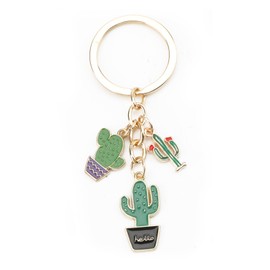 Unique Stainless Steel Cartoon Cactus Keychain, Adorable Bag Charm and Backpack Decor, Perfect Gifts for Women, Birthday Surprises, Friendship Keepsakes, Friend Gifts for Women, Friend Gift