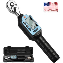 GOYOJO Digital Torque Wrench 1-10Nm (0.74-7.37 ft-lb) High-Precision 1/4-Inch Drive USA