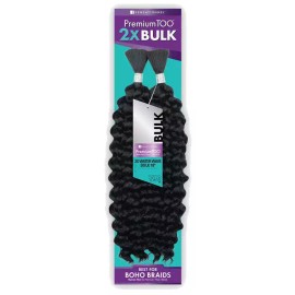 Sensationnel Premium Too Human Hair Blend 2X Bulk Braids -2X WATER WAVE BULK 18" - 350