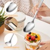 2 Pack Stainless Steel Cooking Spoon Set, Round Heat Resistant