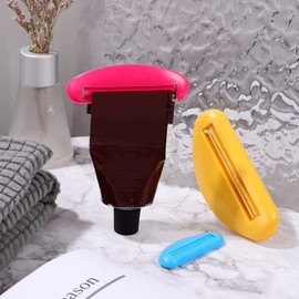 Baluue 54 Pcs Extruder Toothpaste Squeezer Toothpaste Tube Squeezers Toothpaste Dispenser Holder Cream Tube Squeezer Children Toothpaste Salon Tube Squeezer Toothpaste for Kid Plastic