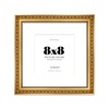 8x8 Gold Ornate Photo Frame With White Mat For 6x6