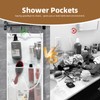 EMLTHORY Hanging Mesh Pockets, Mesh Shower Caddy Hanging Shower Curtain