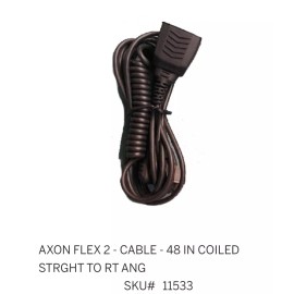 AXON FLEX 2 - CABLE - 48 IN COILED STRGHT TO RT ANG