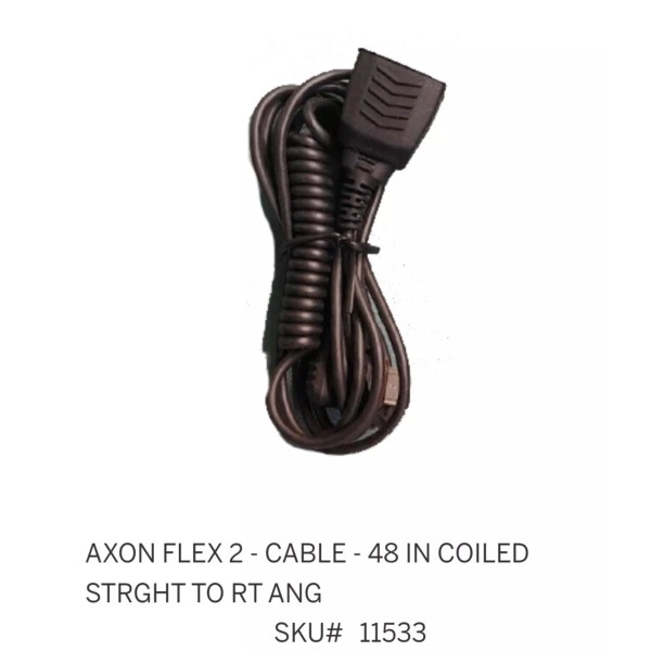 AXON FLEX 2 - CABLE - 48 IN COILED STRGHT