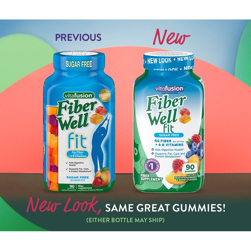 Fiber Well Fit Gummies, 5 Pack (90 Count)