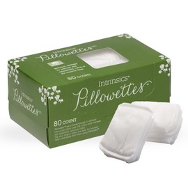 Intrinsics Cotton Pillowettes (80 Count) – 4.25x9.75 High Absorbency Cotton Pockets, Disposable and Soft Lint-Free Cotton Pads, Facial Rounds for Makeup Removal, Skincare, and Spa Treatments