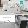 EHEYCIGA Dog Stairs for High Bed 22.5" H, 5-Step Dog