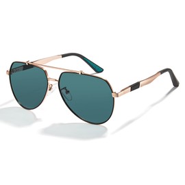 Gafas de Sol Deportivas, Cyxus, Unisex, Oro y visión Nocturna, Medium