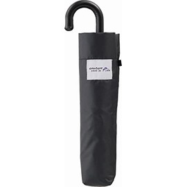 Miyajima 39310 Folding Umbrella, For Rain or Shine, 21.7 inches (55 cm), Flower Form, Black