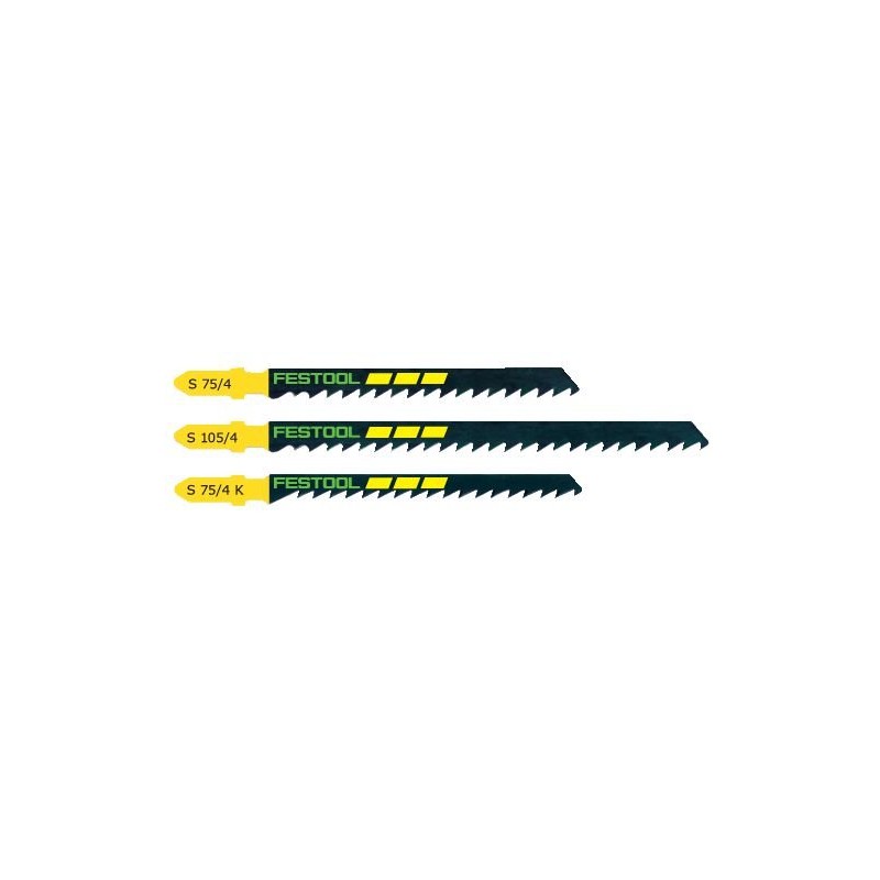 Festool S 75/4 FS/5 Jigsaw Blade, Multicolour, Set of 5