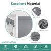 HOMEIDEAS French Blackout Door Window Curtains, Privacy Front Door Curtains
