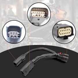 ASTROSYNC Quick Disconnect Wiring Harness 12-Pin to 6-Pin Fit for Harley Davidson Road Glide Street Glide 2003 2004 Replace 67801128 67801129