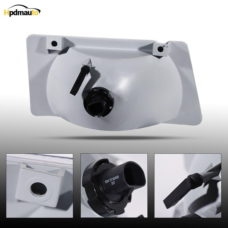 Hpdmauto Headlight Assembly fit for Peterbilt 385/377 Trucks Halogen Headlights