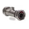 hep® 15mm Service Valve Straight 1/2" Inc. Washer Chrome Isolation