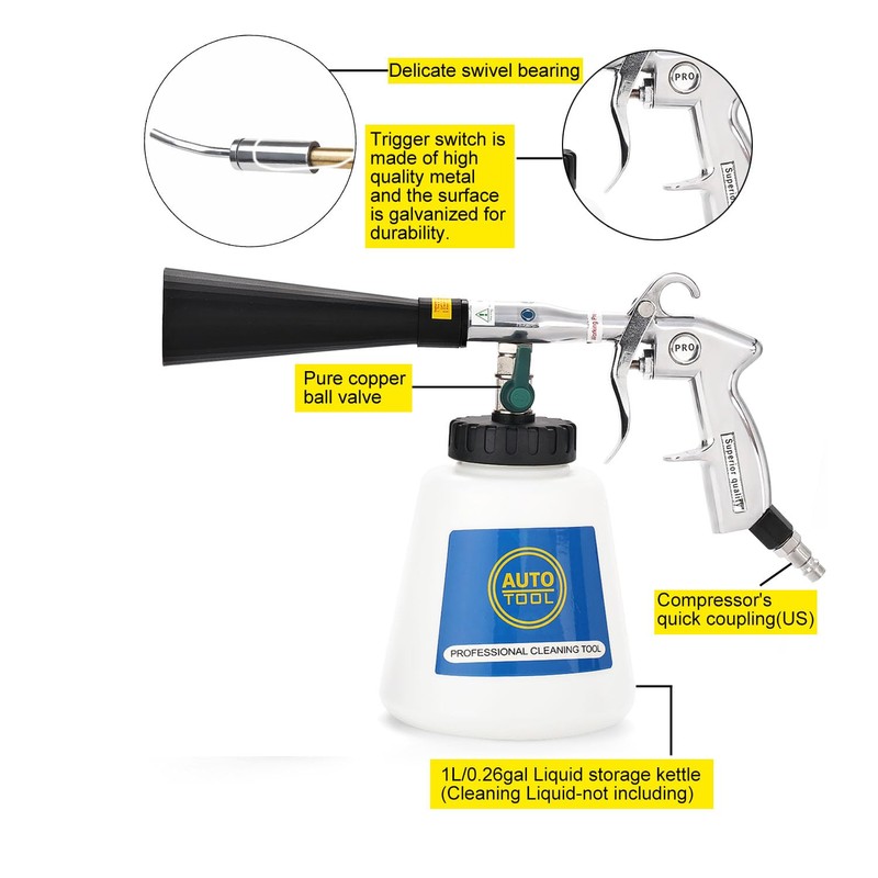 Exleco Car Interior Cleaning Gun / Wash Gun / Compressed