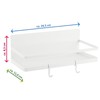 Robin Goods® Fridge Magnetic Shelf - Hanging Shelf with 2