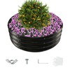 YSEJOMP 36 Inch Diameter Galvanized Garden Raised Bed/Plant Box/Fire Pit