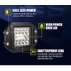 LIGHTFOX 2 PCs Flush Mount LED Pods 5 Inch 30°