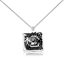 WUSUANED Game Monster Necklace Game Inspired Jewelry Hunter Games Character Lover Gift Monster Lover Gift For Fans