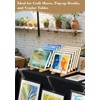 5 PCS Bamboo Tiered Display Stand – Plate Stands for