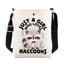 ENSIANTH Raccoon Gifts Raccoon Crossbody Bag Raccoon Lover Gifts Raccoon Small Phone Purse with Wallet Adjustable Shoulder Strap (Raccoon C)
