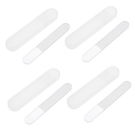 FRCOLOR 4sets Nano Glass Nail Files Handheld Manicure Tools for Fingernail Polishing Safe Pedicure File for Professional Nail Care
